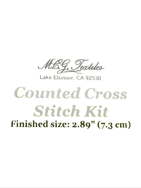 Counted Cross Stitch Holiday Kit Set - Red and Green Designs Pkg Of 3 - Picture 3 of 4